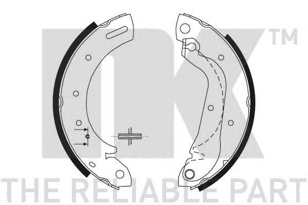 Set saboti frana NISSAN TERRANO II 96- 25457