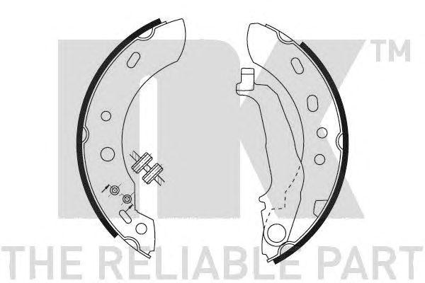 Set saboti frana NISSAN MICRA 98-00