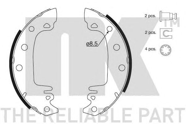 Set saboti frana CITROEN C15E/D 85-