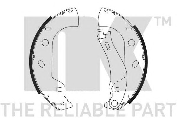 Set saboti frana FIAT PALIO WEKEND 96- 228,6X42