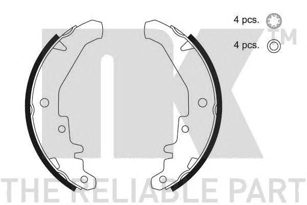 Set saboti frana FIAT SIENA 18529