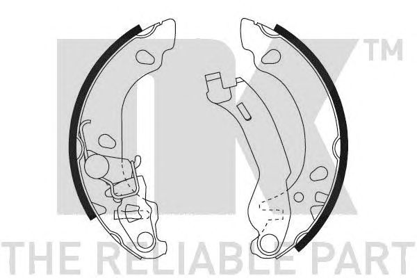 Set saboti frana FIAT PANDA 03- 180X32 -ABS