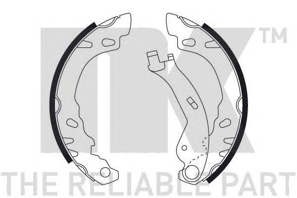 Set saboti frana FIAT PANDA 03- +ABS 180X32