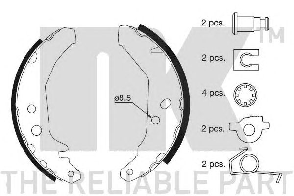 Set saboti frana FORD FIESTA 89-95 COURIER 91-96 1