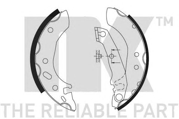 Set saboti frana FORD ESCORT 90- ORION 90-93 1803