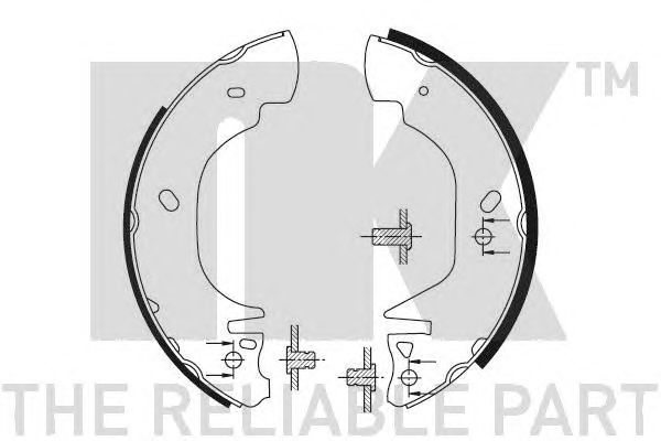 Set saboti frana FORD TRANSIT 8/91-7/94 14 25452