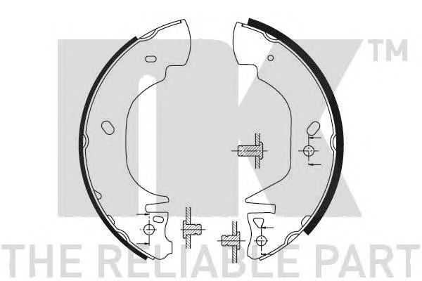 Set saboti frana FORD TRANSIT 08/94- 25452