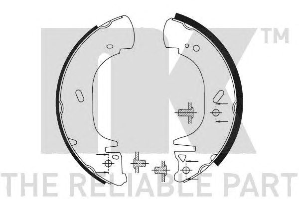 Set saboti frana FORD TRANSIT 08/94- 28065