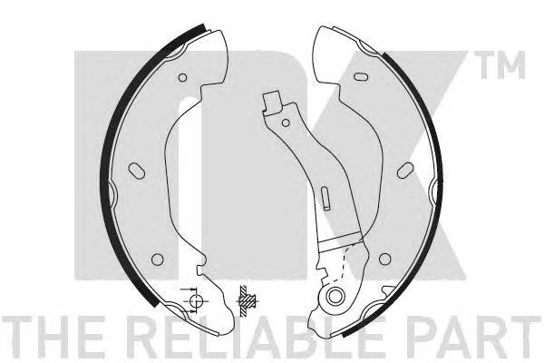 Set saboti frana FORD TRANSIT 02/00-PĘD