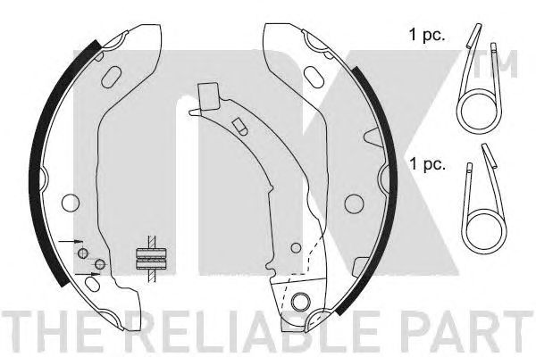 Set saboti frana MERCEDES-BENZ W168 A-CLASSE 180,0X42