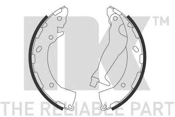 Set saboti frana HYUNDAI I20 08- 203X32