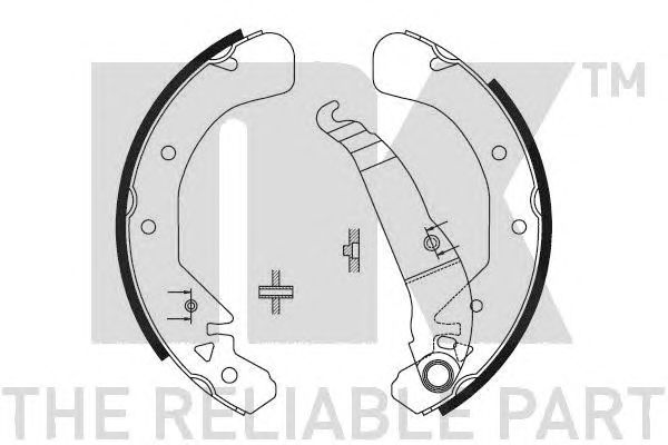 Set saboti frana OPEL ASTRA COMBI 91- VECTRA B 95-228,6X42