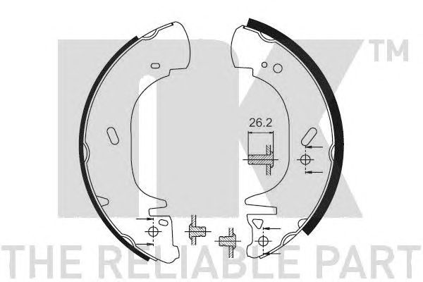 Set saboti frana RENAULT MASTER 98-00 28065/TRANSIT