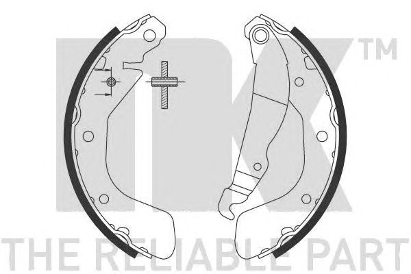 Set saboti frana OPEL CORSA C 00- cu ABS