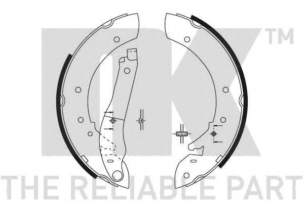 Set saboti frana PEUGEOT 504/505 -93 25561