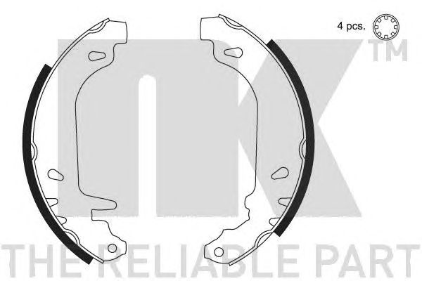 Set saboti frana RENAULT CLIO/5/9/11/18/19/21 SYST