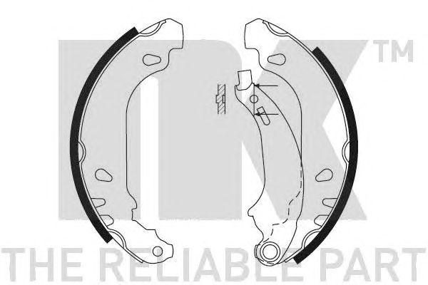 Set saboti frana RENAULT CLIO II 18042 BOSCH