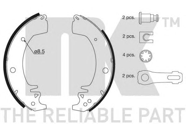 Set saboti frana RENAULT TRAFIC 97- 255X46