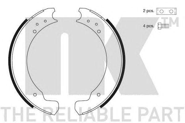 Set saboti frana LAND ROVER DEFENDER