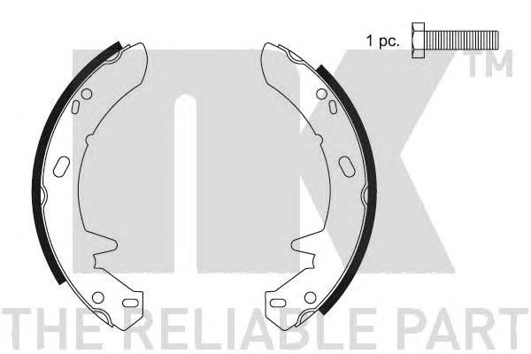 Set saboti frana LAND ROVER DEFENDER 90- 254X70