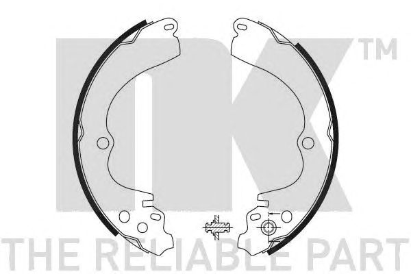 Set saboti frana SUBARU IMPREZA 92-/FORESTER -02- 228,636