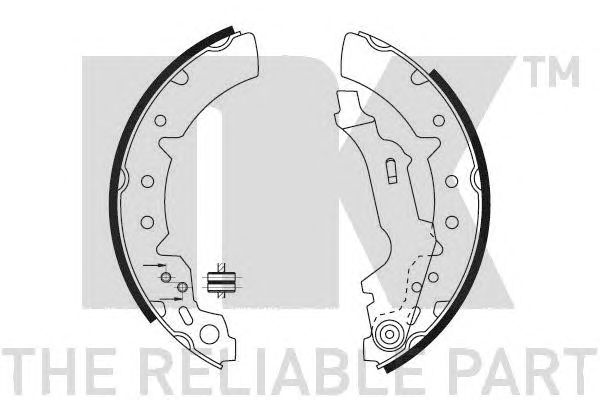 Set saboti frana TOYOTA COROLLA 97- 200X37