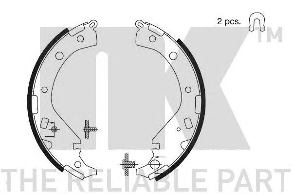 Set saboti frana TOYOTA RAV 4 00-05 228X42