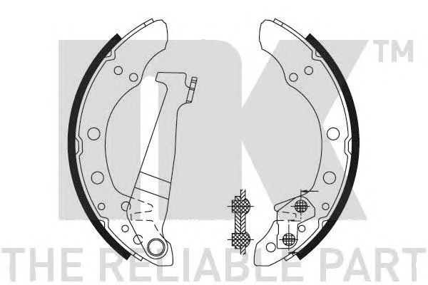 Set saboti frana VW AUDI 80 -89 100 -82/PASSAT-