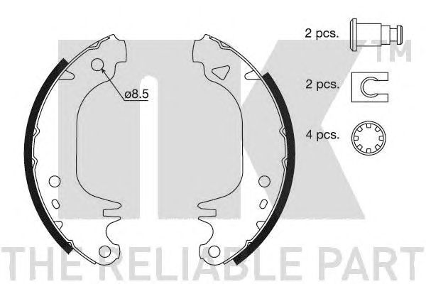 Set saboti frana PEUGEOT 106/SAXO 18032 BENDIX