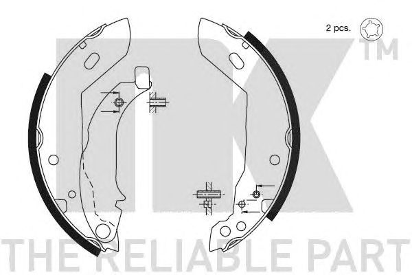 Set saboti frana PEUGEOT 205-309 18030