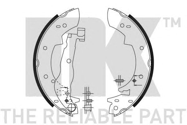 Set saboti frana BMW E30 316-325 09/82-06/94 228,6