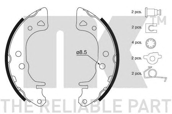 Set saboti frana CITROEN AX 87-/106 1,0-1,1 96-/SA