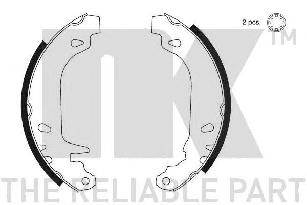 Set saboti frana PEUGEOT 306/309 SYST.BENDIX