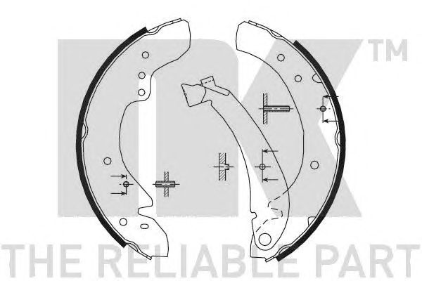 Set saboti frana FIAT DUCATO 94- 10/14