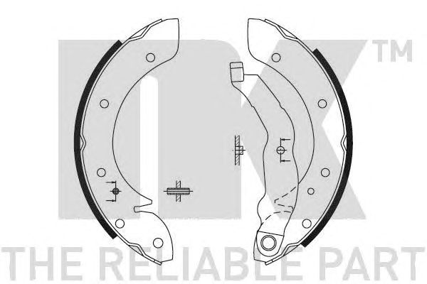 Set saboti frana RENAULT MEGANE SCENIC 97-WM