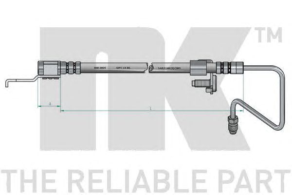 Furtun frana FORD ESCORT COMBII 95-99 425MM