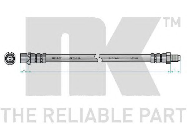 Furtun frana MERCEDES-BENZ W168 97-04 310MM