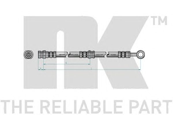 Furtun frana MERCEDES-BENZ W211 02-08 405MM