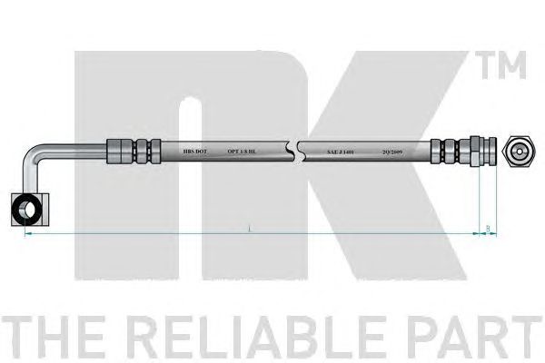 Furtun frana KIA CARNIVAL 99- 545MM