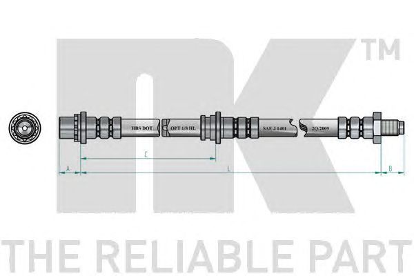 Furtun frana ROVER 75 99-