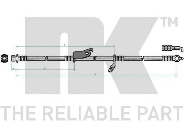 Furtun frana TOYOTA RAV 4 2,0-2,2D 06- 688MM