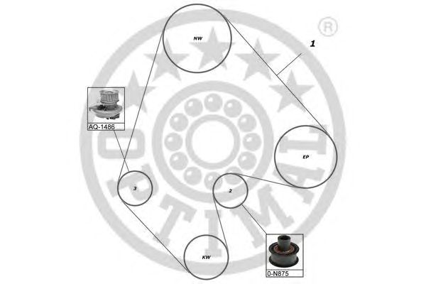 Set pompa apa + curea dintata