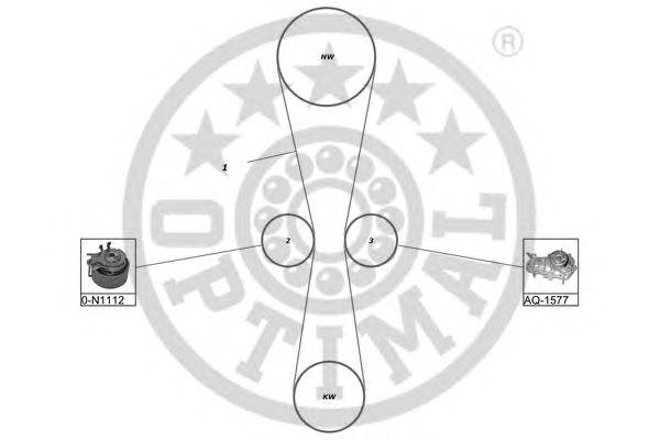 Set pompa apa + curea dintata