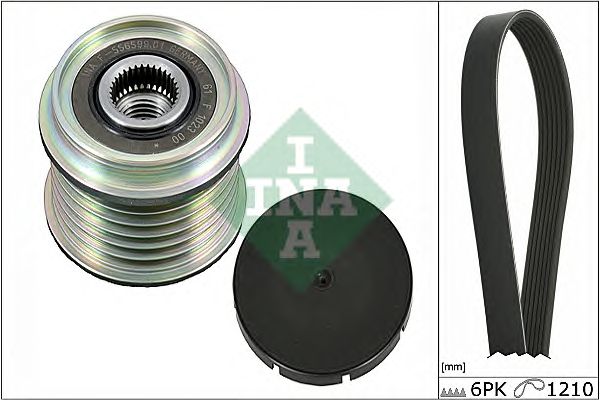 Set curea transmisie cu caneluri RENAULT 1,9DTI/DCI