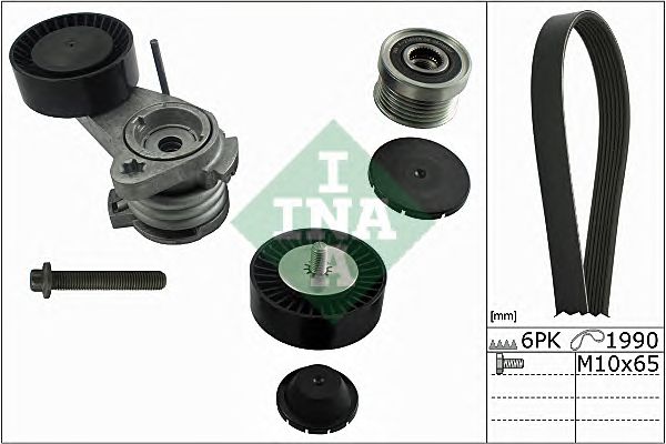 Set curea transmisie cu caneluri BMW E60/E90 2,5/3,0 +OAP