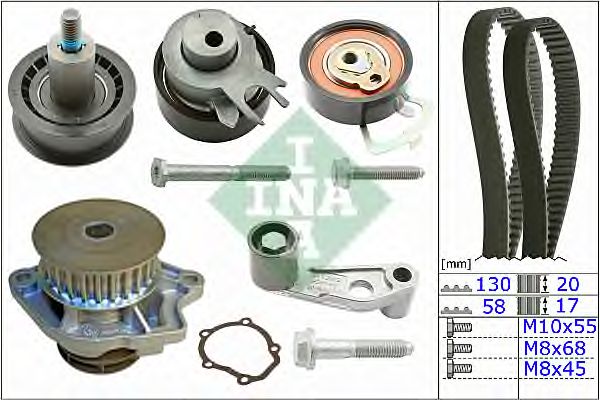 Set pompa apa + curea dintata VW 1,4