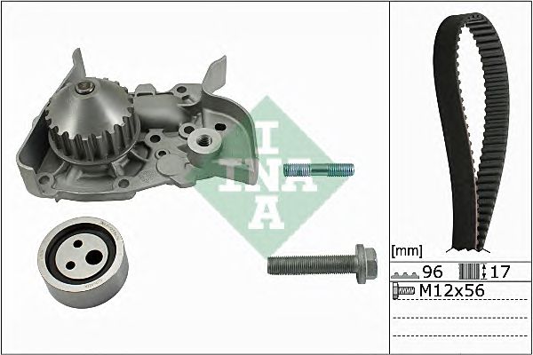 Set pompa apa + curea dintata RENAULT 1,4