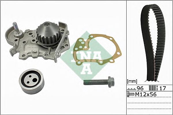 Set pompa apa + curea dintata RENAULT 1,4