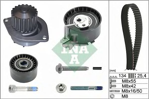 Set pompa apa + curea dintata CITROEN 1,6 16V