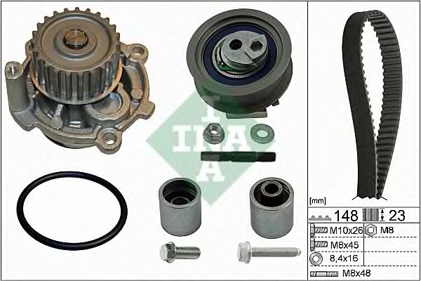 Set pompa apa + curea dintata VW 2,0TSFI 04-